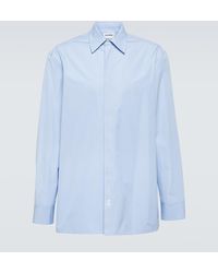 Jil Sander - Camisa de algodon a rayas - Lyst
