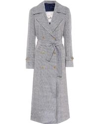 Giuliva Heritage Collection Trench-coat The Christie en lin - Gris