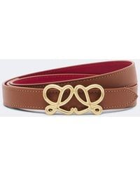 Loewe - Double L Reversible Leather Belt - Lyst