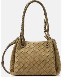 Bottega Veneta - Parachute Small Suede Shoulder Bag - Lyst