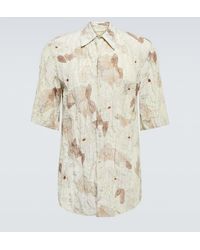 Lemaire - Camicia bowling in misto seta - Lyst