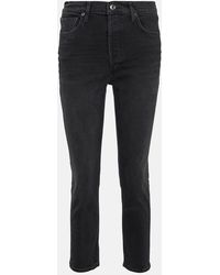Agolde - Riley High-rise Cropped Straight Jeans - Lyst