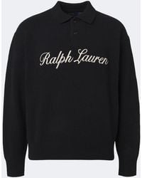 Polo Ralph Lauren - Logo Wool And Alpaca Polo Sweater - Lyst
