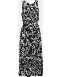 Velvet - Bedrucktes Midikleid Aus Crepe - Lyst