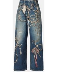 Acne Studios - 1981 Trompe L'Oil Wide-Leg Jeans - Lyst