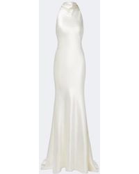 Danielle Frankel - Bridal Wool And Silk Gown - Lyst