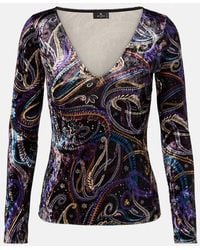 Etro - Top A Motif Cachemire - Lyst