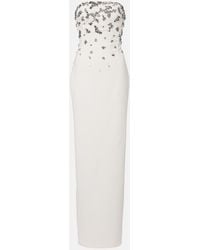 Marmar Halim - Embellished Strapless Gown - Lyst