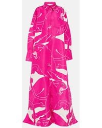 Valentino - Printed Silk Gown - Lyst