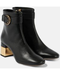 Chloé - Alize Leather Ankle Boots - Lyst