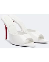 Christian Louboutin - Miss Z Patent Leather Mules - Lyst