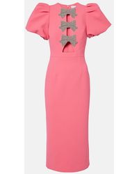 Rebecca Vallance - Midikleid Posey Mit Kristallen - Lyst