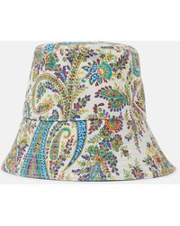 Etro - Printed Cotton Bucket Hat - Lyst