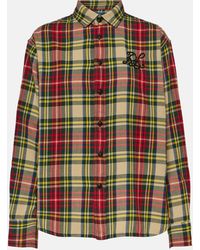 Polo Ralph Lauren - Logo Checked Cotton Twill Shirt - Lyst