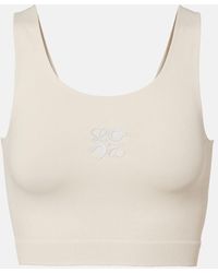 Loewe - X On Sujetador Deportivo Acanalado - Lyst
