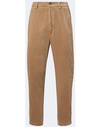 Brunello Cucinelli - Cotton Corduroy Straight Pants - Lyst