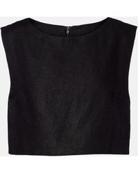 Posse - Martina Linen Top - Lyst