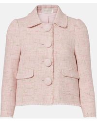 ShuShu/Tong - Cotton-Blend Tweed Jacket - Lyst