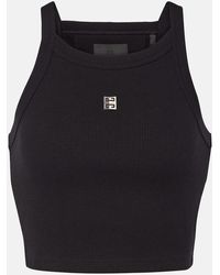 Givenchy - Cotton Cropped Top, - Lyst