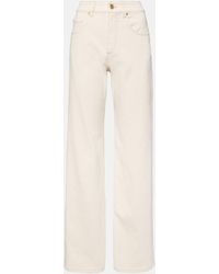 Brunello Cucinelli - Garment-dyed Wide-leg Jeans - Lyst