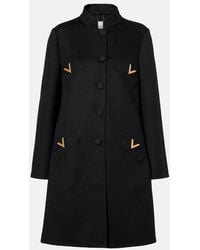 Valentino - Vgold Wool And Cashmere Coat - Lyst