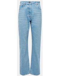 Prada - High-Rise Straight Jeans - Lyst