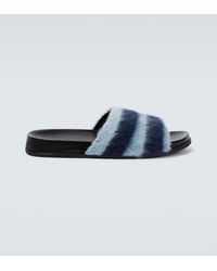Marni - Fussbett Striped Slides - Lyst