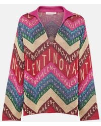 Valentino Garavani - Logo Intarsia Sweater - Lyst