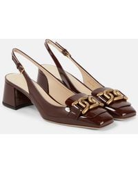 Tod's - Pumps slingback Kate in vernice - Lyst