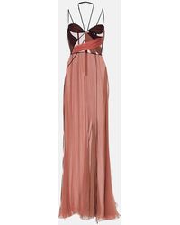 Nensi Dojaka - Maxikleid Mae Aus Satin - Lyst
