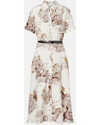 Altuzarra - Kiera Printed Silk Shirt Dress - Lyst
