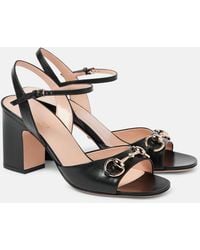 Gucci - Horsebit Leather Sandal - Lyst