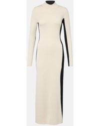 JOSEPH - Knitted Wool And Silk Maxi Dress - Lyst