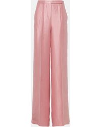 Dorothee Schumacher - Slouchy Elegance Satin Wide-Leg Pants - Lyst