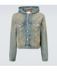 Acne Studios - Chaqueta De Denim Con Capucha - Lyst