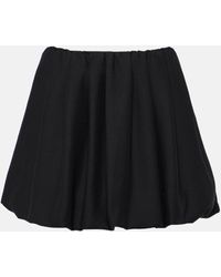 Valentino - Crepe Couture Miniskirt - Lyst
