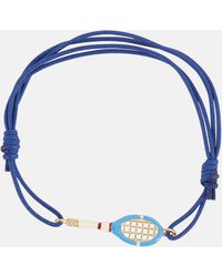 Aliita - Tennis 9kt Gold Cord Bracelet With Enamel - Lyst