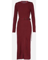 Proenza Schouler - Lauryn Ribbed-Knit Midi Dress - Lyst
