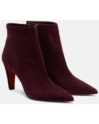 Christian Louboutin - Suede Ankle Boots - Lyst