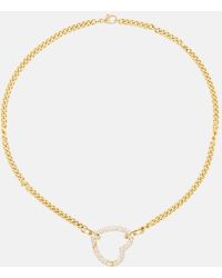 Robinson Pelham - Halskette Identity aus 18kt Gelbgold mit Diamanten - Lyst