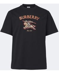 Burberry - Camiseta Ekd De Jersey De Algodon - Lyst
