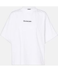 Balenciaga - Logo Crop T-Shirt – - Lyst