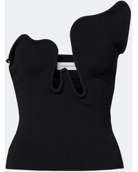 Christopher Esber - Salacia Ribbed-Knit Jersey Top - Lyst