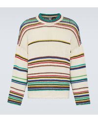 Loewe - Paula's Ibiza Striped Cotton-blend Sweater - Lyst