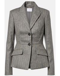 Erdem - Pinstripe Wool And Mohair Blazer - Lyst