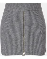 Sportmax - Refolo Wool And Cashmere Miniskirt - Lyst