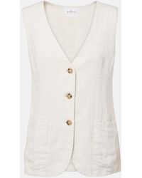 Velvet - Acie Linen Vest - Lyst