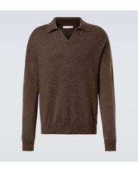 The Row - Leach Cashmere Polo Sweater - Lyst