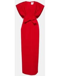 Carolina Herrera - Bow-Detail Silk Faille Gown - Lyst