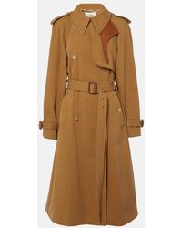 Chloé - Cotton Gabardine Trench Coat - Lyst